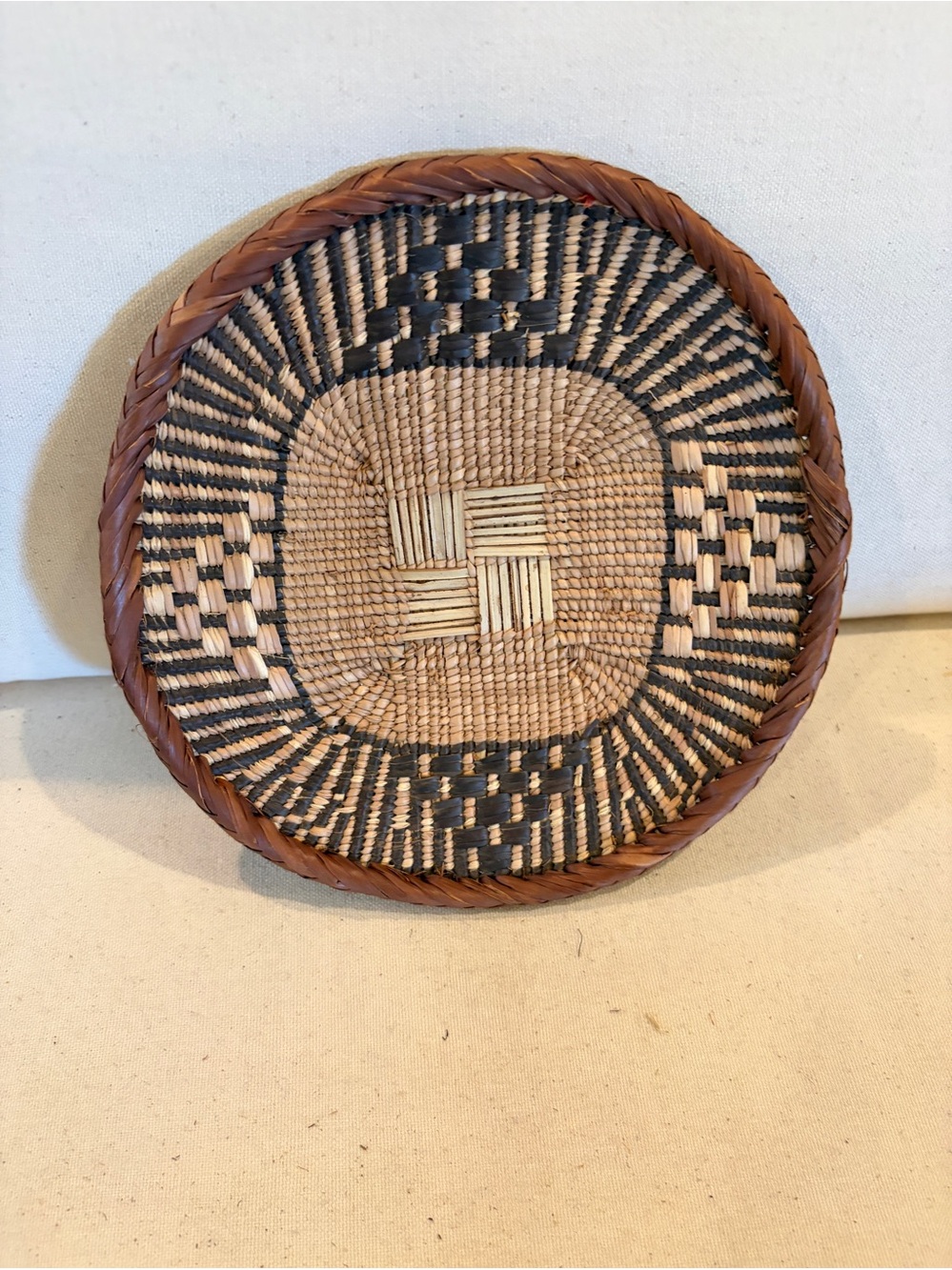 NEW Africa Woven Basket. Made by the Binga people of Zambia/Zimbabwe
